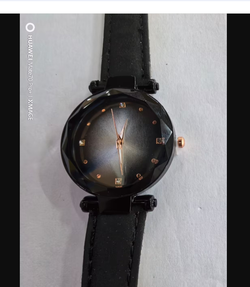 Rose Gold Women Watches Fashion Diamond Ladies Starry Sky Magnet Watch Waterproof Female Wristwatch - Image 4