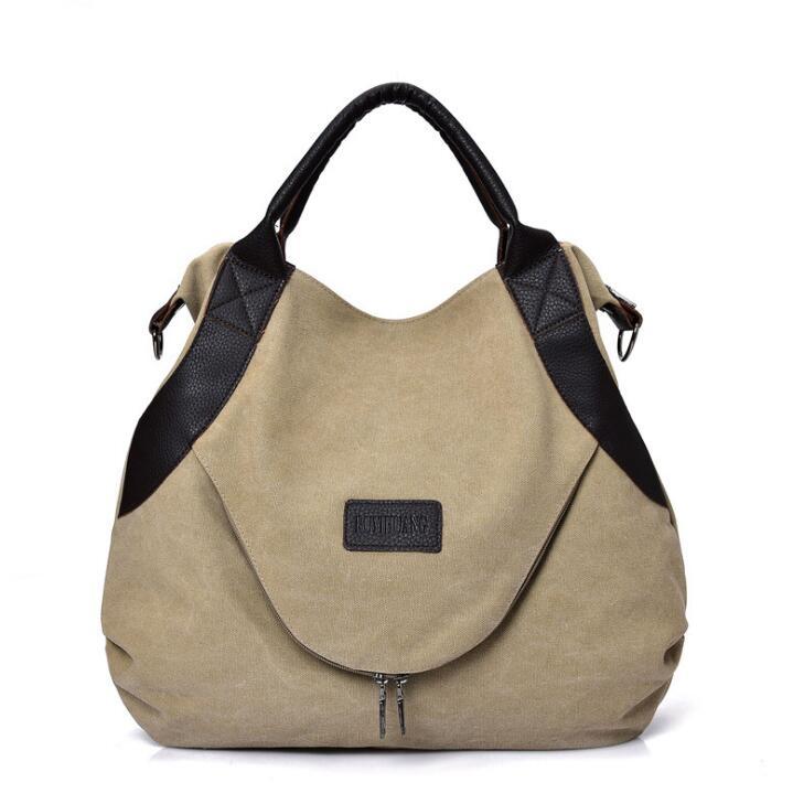 Handbags Women Minimalist Retro Shoulder Crossbody Vintage Canvas Bag - Image 5