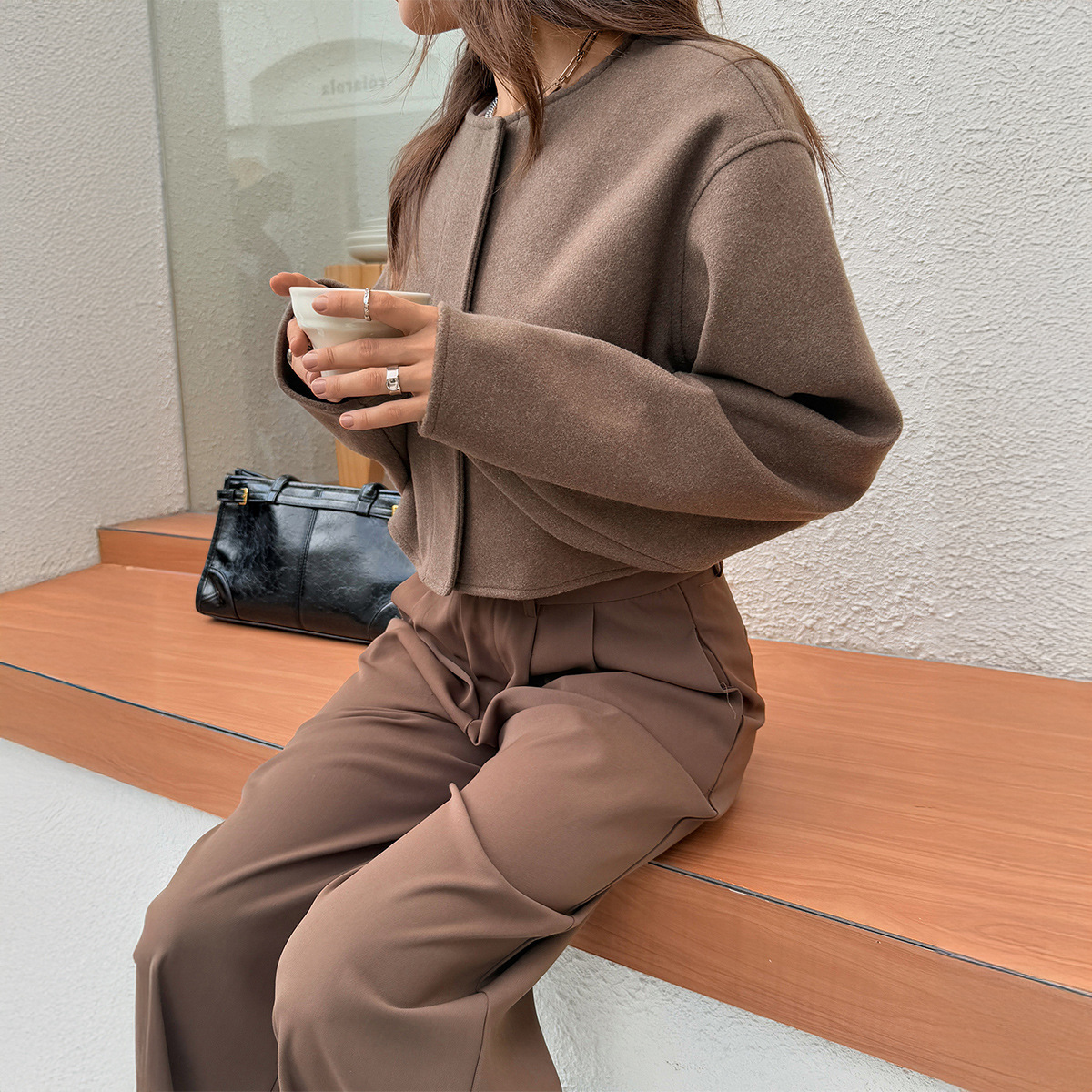 Women's Solid-color Long-sleeve Jacket - Image 4